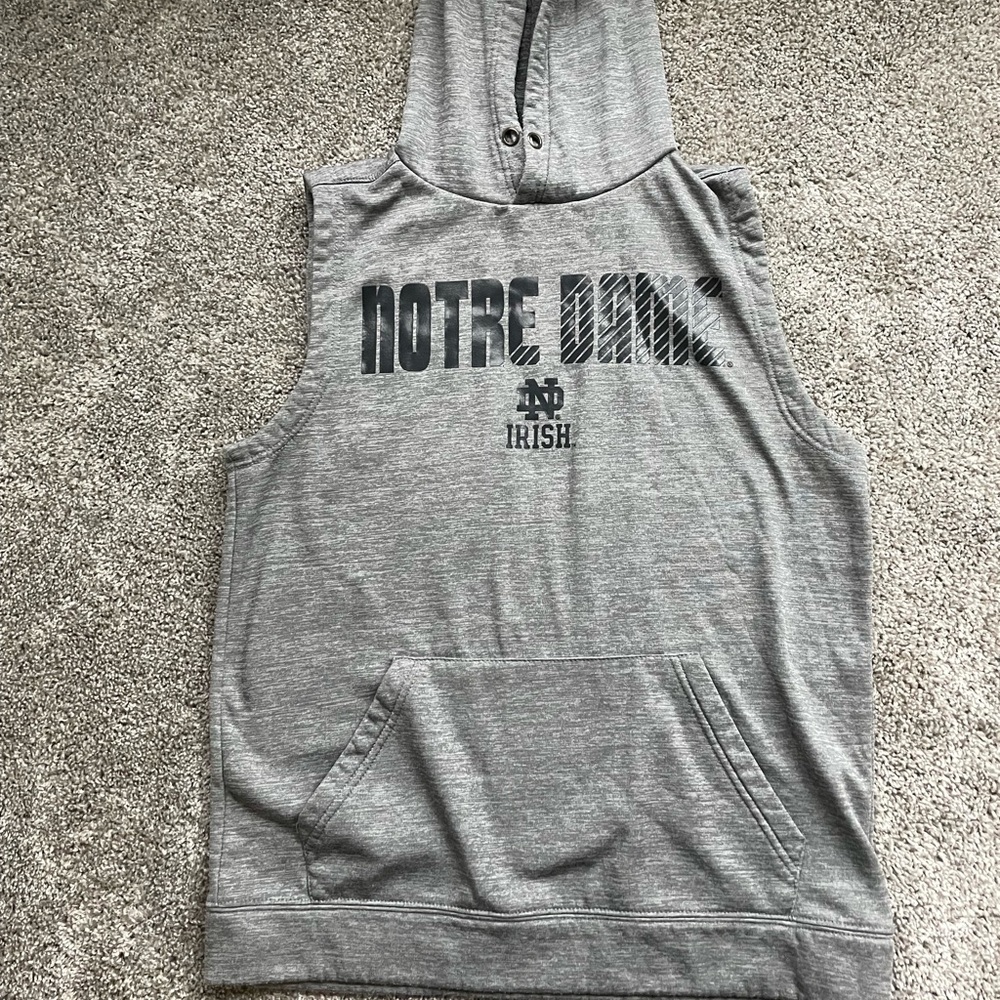 Notre Dame sleeveless hoodie